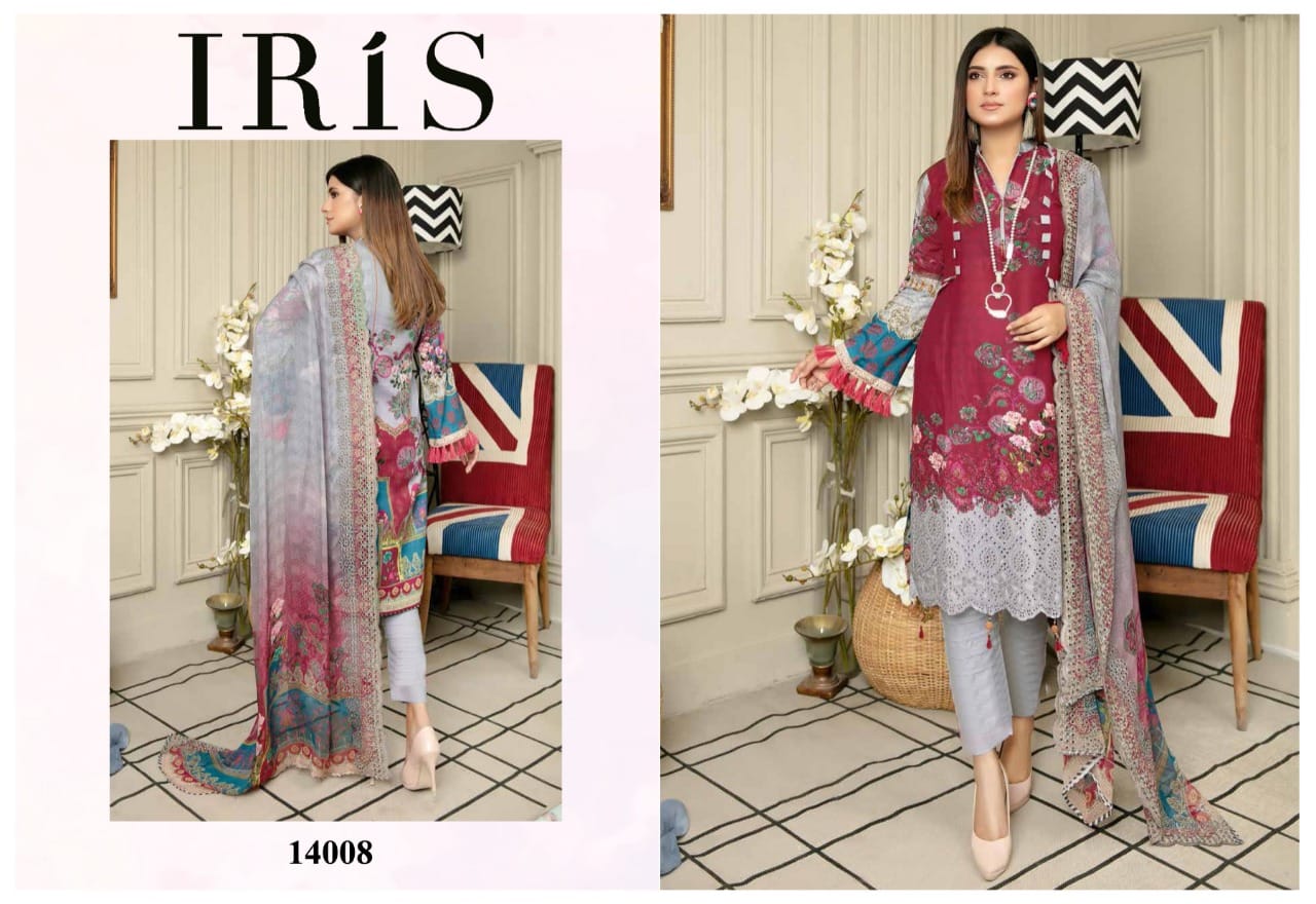 Iris  Vol 14 Classic Collection  Karachi Dress  Buy Karachi Cotton Dress Material Catalog