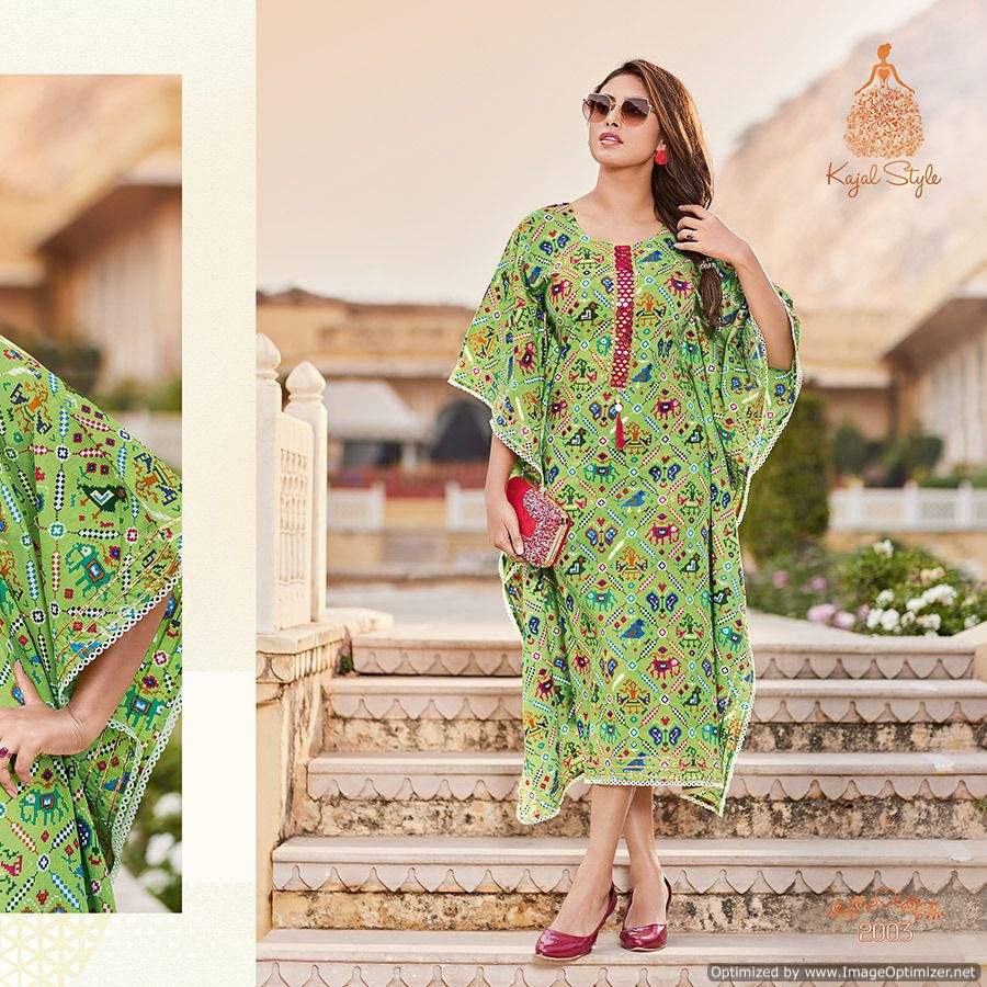 Kajal Style Cocktail Vol  2 Fancy Wear Kaftan Kurti Catalog Buy  Wholesale Kaftan  Catalog