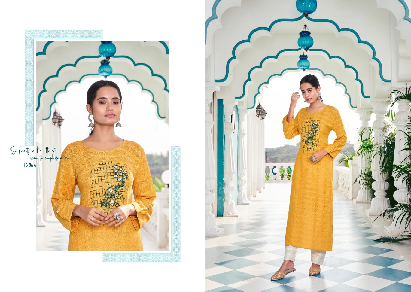 Kalaroop Beetle Fancy Rayon Embroidery Kurti Catalog