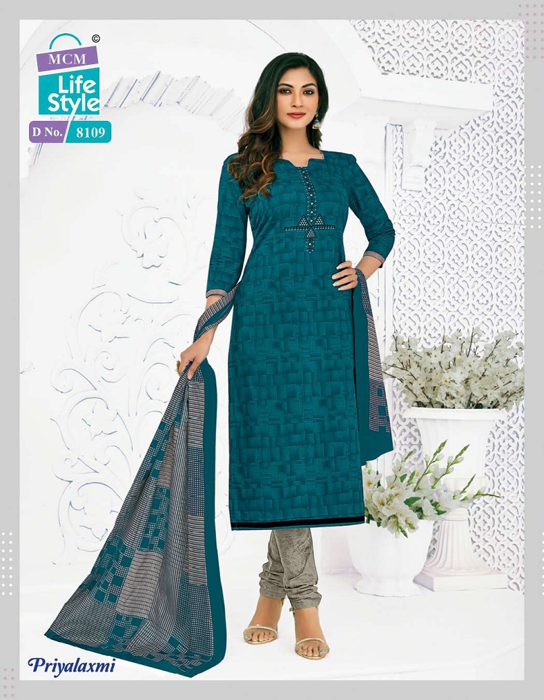 Mcm Lifestyle Priyalaxmi Vol 22 Regular Wear Cotton Dress Material Catalog