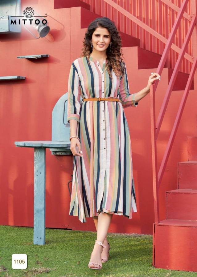 Mittoo Belt Vol 7 Designer Kurti With Belt Catalog