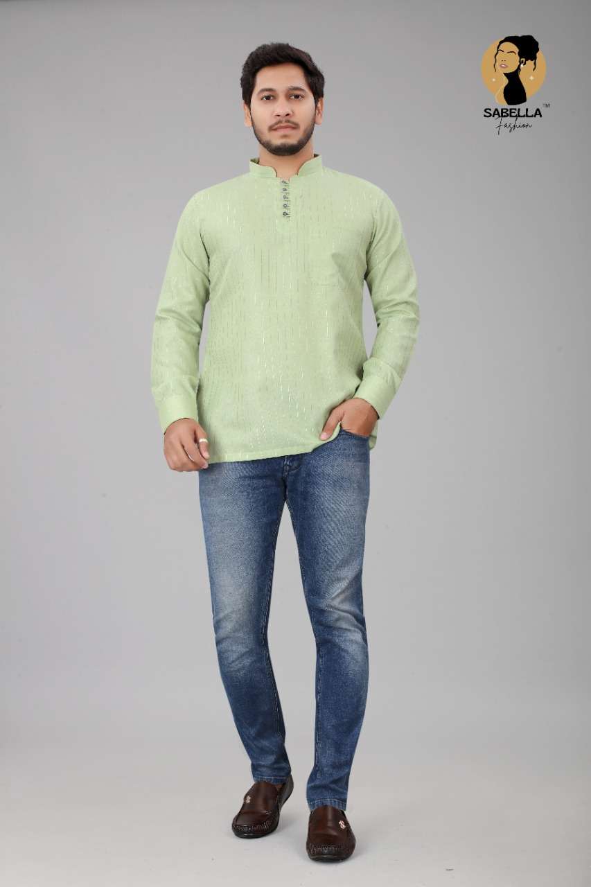 Sabella Fashion Cotton New Short Kurta Catalog Buy Men