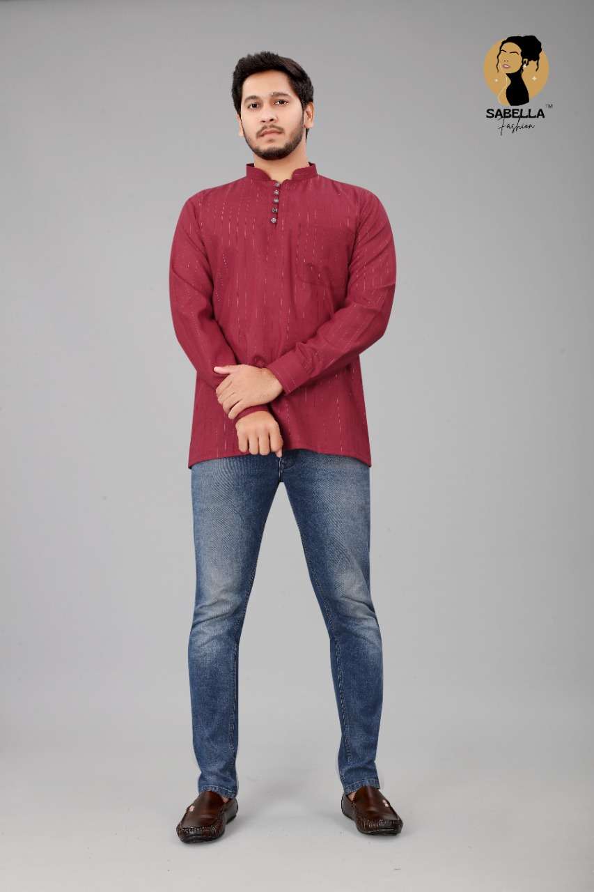 Sabella Fashion Cotton New Short Kurta Catalog Buy Men