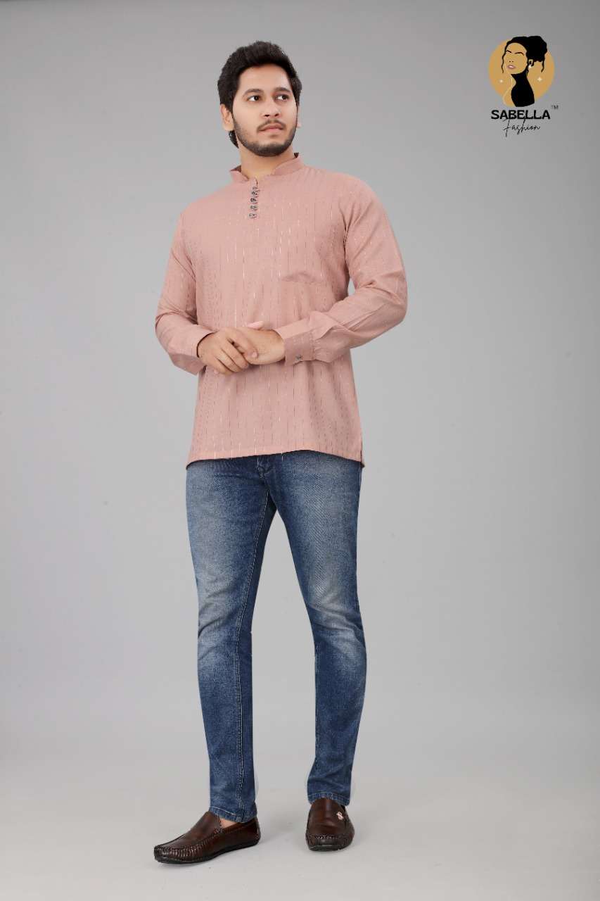 Sabella Fashion Cotton New Short Kurta Catalog Buy Men