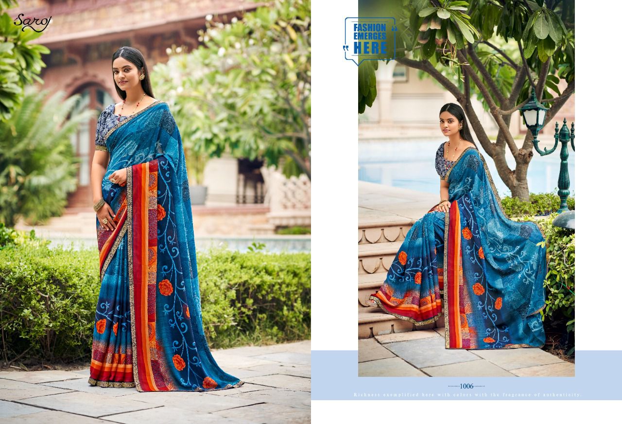 Saroj Jharna Casual Wear Renail Saree  Buy Wholesale Sarees Online Cash On Delivery