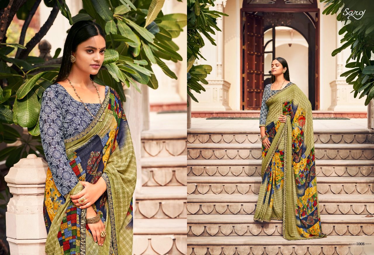 Saroj Jharna Casual Wear Renail Saree  Buy Wholesale Sarees Online Cash On Delivery