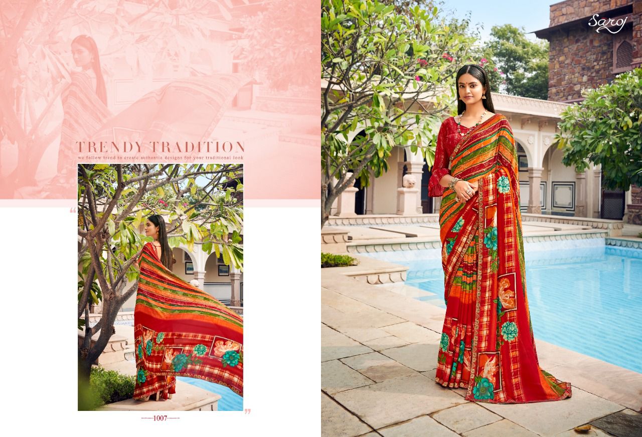 Saroj Jharna Casual Wear Renail Saree  Buy Wholesale Sarees Online Cash On Delivery