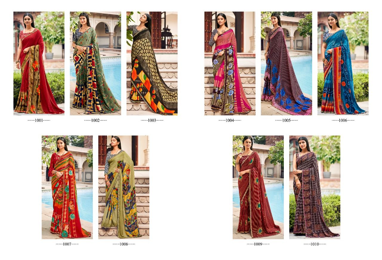 Saroj Jharna Casual Wear Renail Saree  Buy Wholesale Sarees Online Cash On Delivery