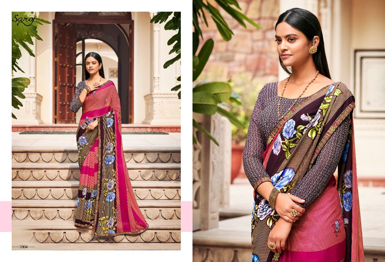 Saroj Jharna Casual Wear Renail Saree  Buy Wholesale Sarees Online Cash On Delivery