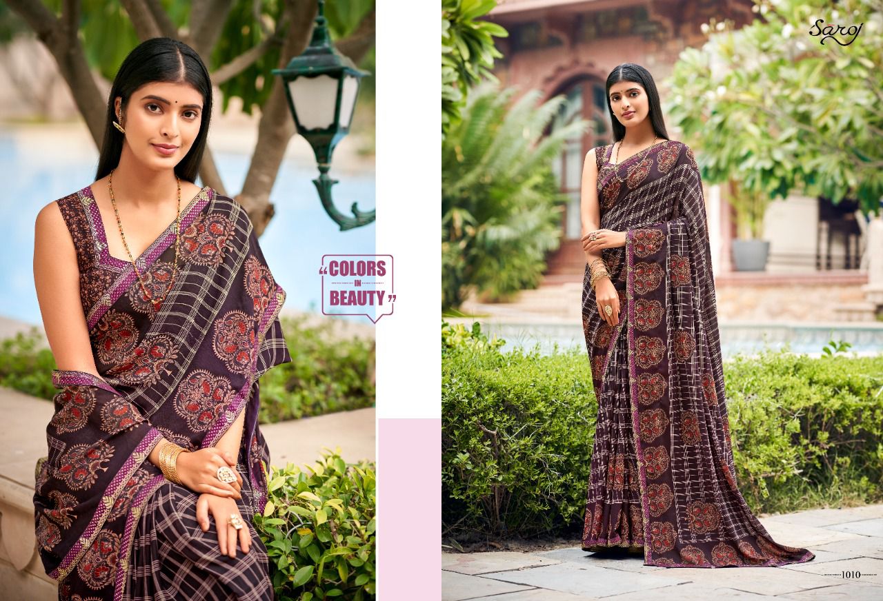 Saroj Jharna Casual Wear Renail Saree  Buy Wholesale Sarees Online Cash On Delivery