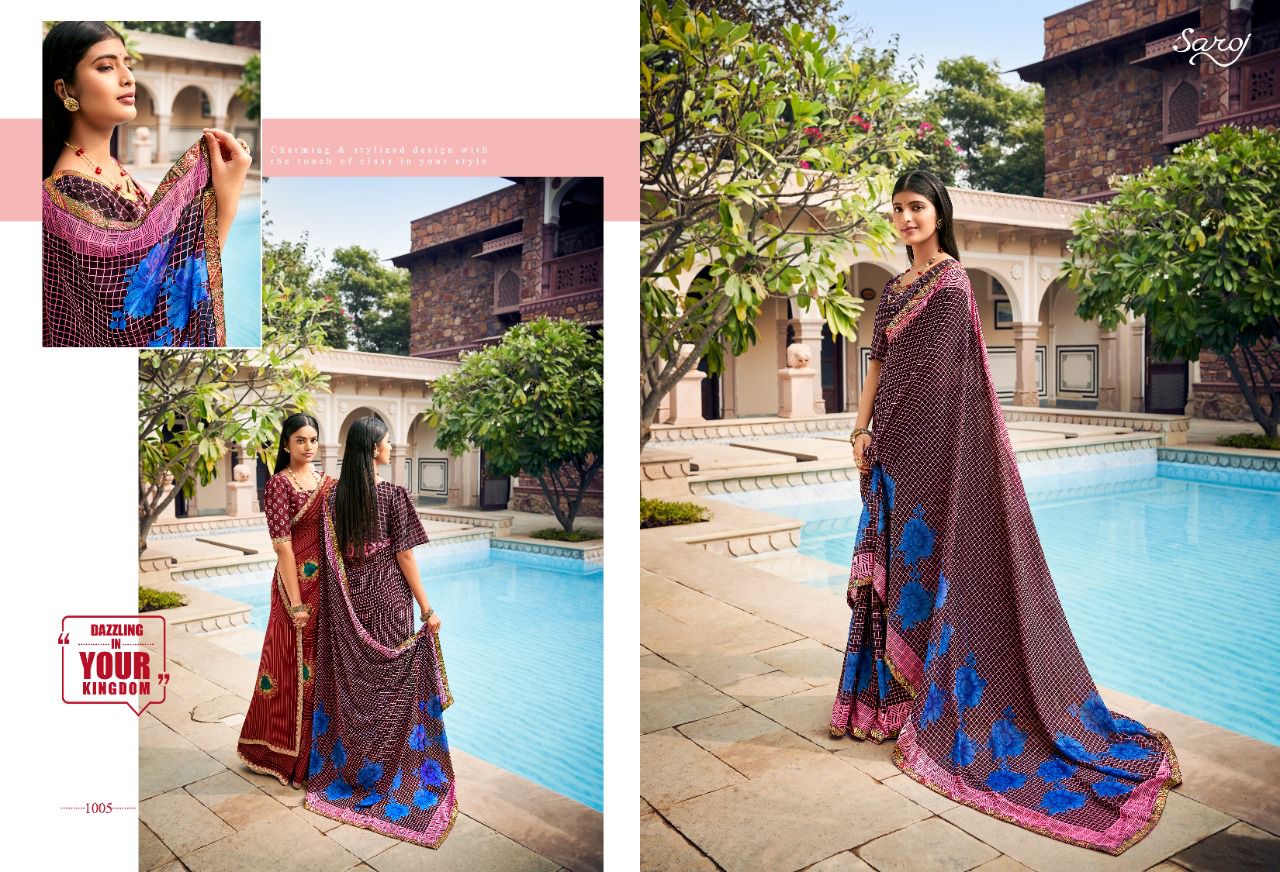 Saroj Jharna Casual Wear Renail Saree  Buy Wholesale Sarees Online Cash On Delivery