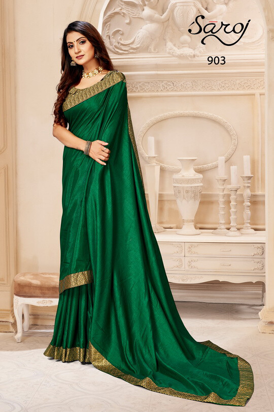 Saroj Kalpana Festive Wear Vichitra Silk Saree Catalog