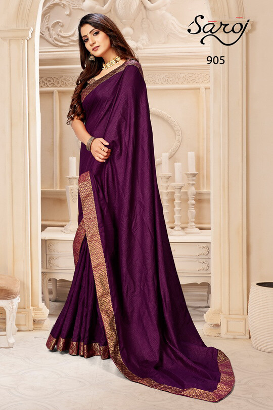 Saroj Kalpana Festive Wear Vichitra Silk Saree Catalog
