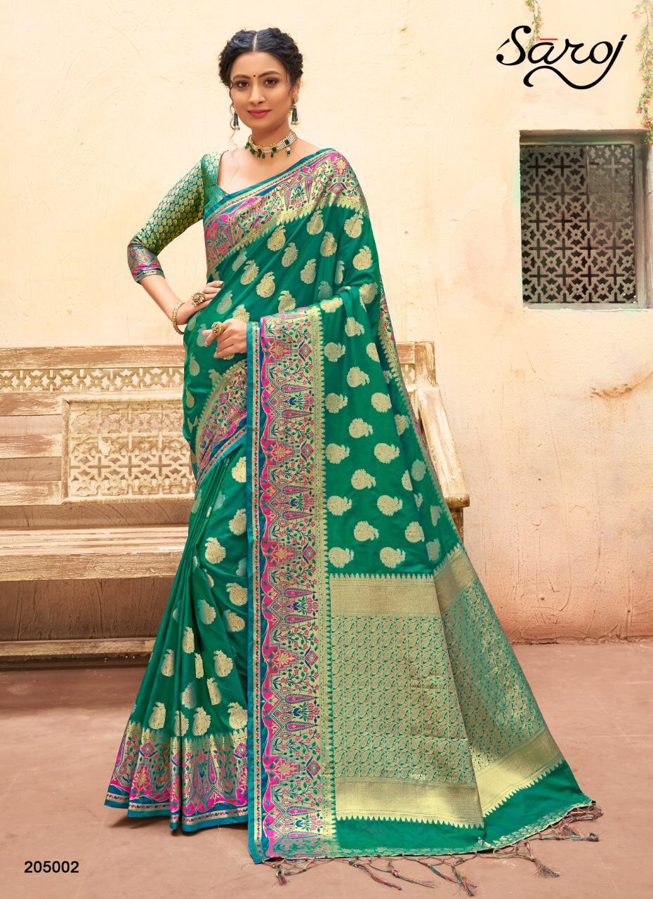 Saroj Noorjaha Festive Wear Silk Saree Catalog