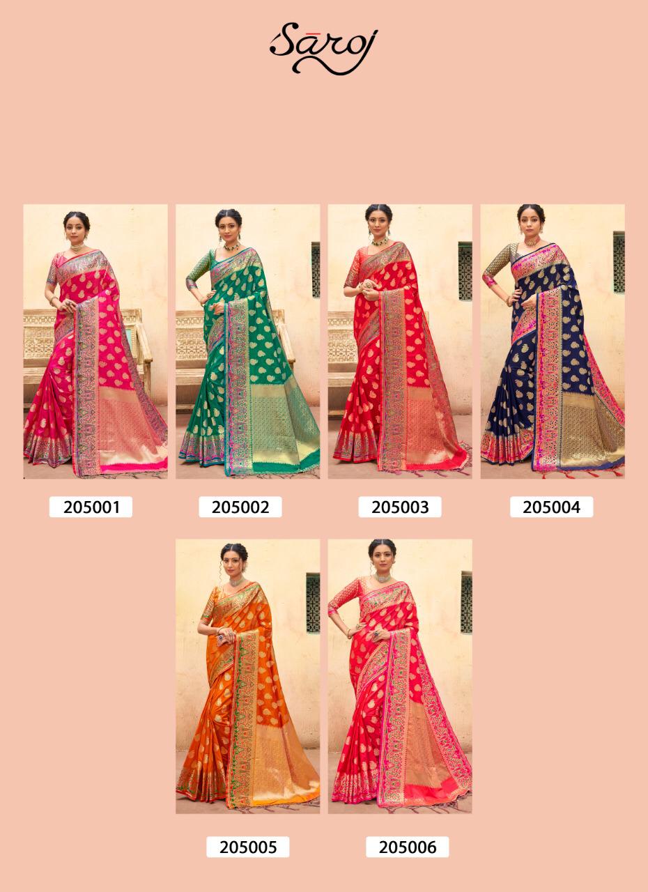Saroj Noorjaha Festive Wear Silk Saree Catalog