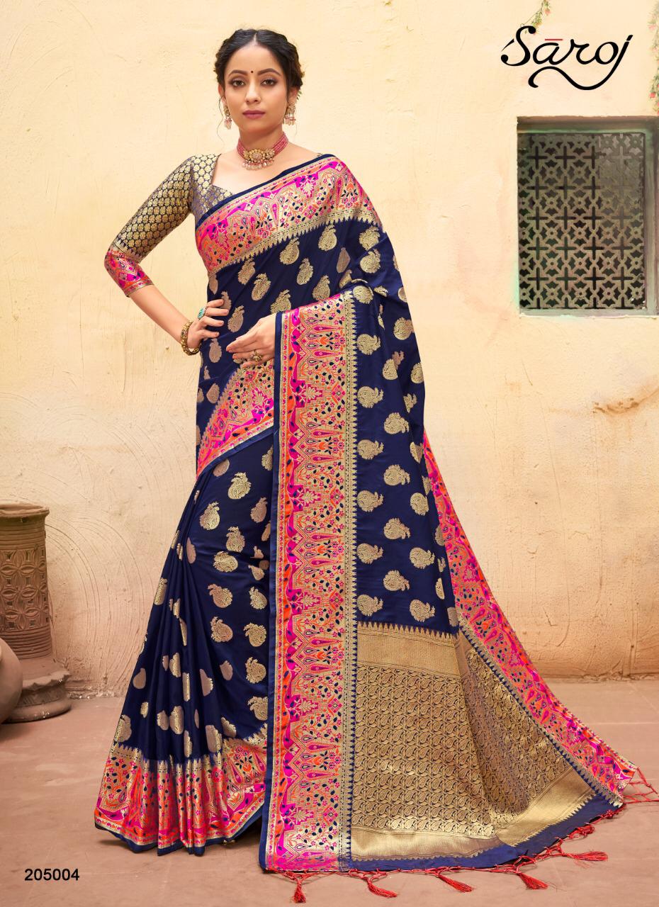 Saroj Noorjaha Festive Wear Silk Saree Catalog