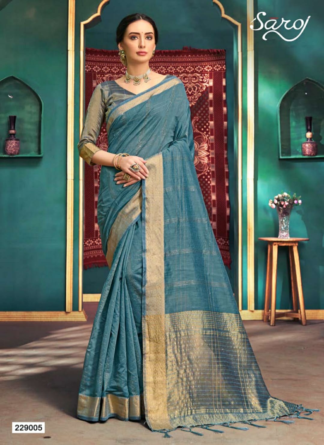 Saroj Ridhi Casual Wear Cotton Silk Saree Catalog