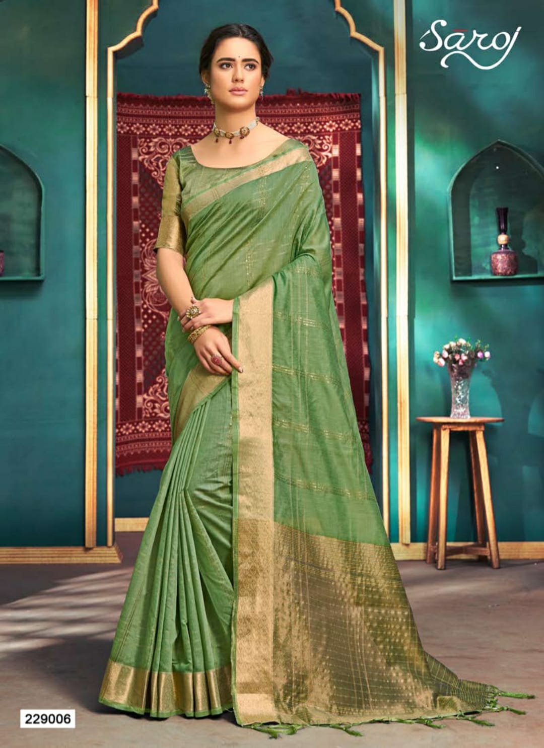 Saroj Ridhi Casual Wear Cotton Silk Saree Catalog