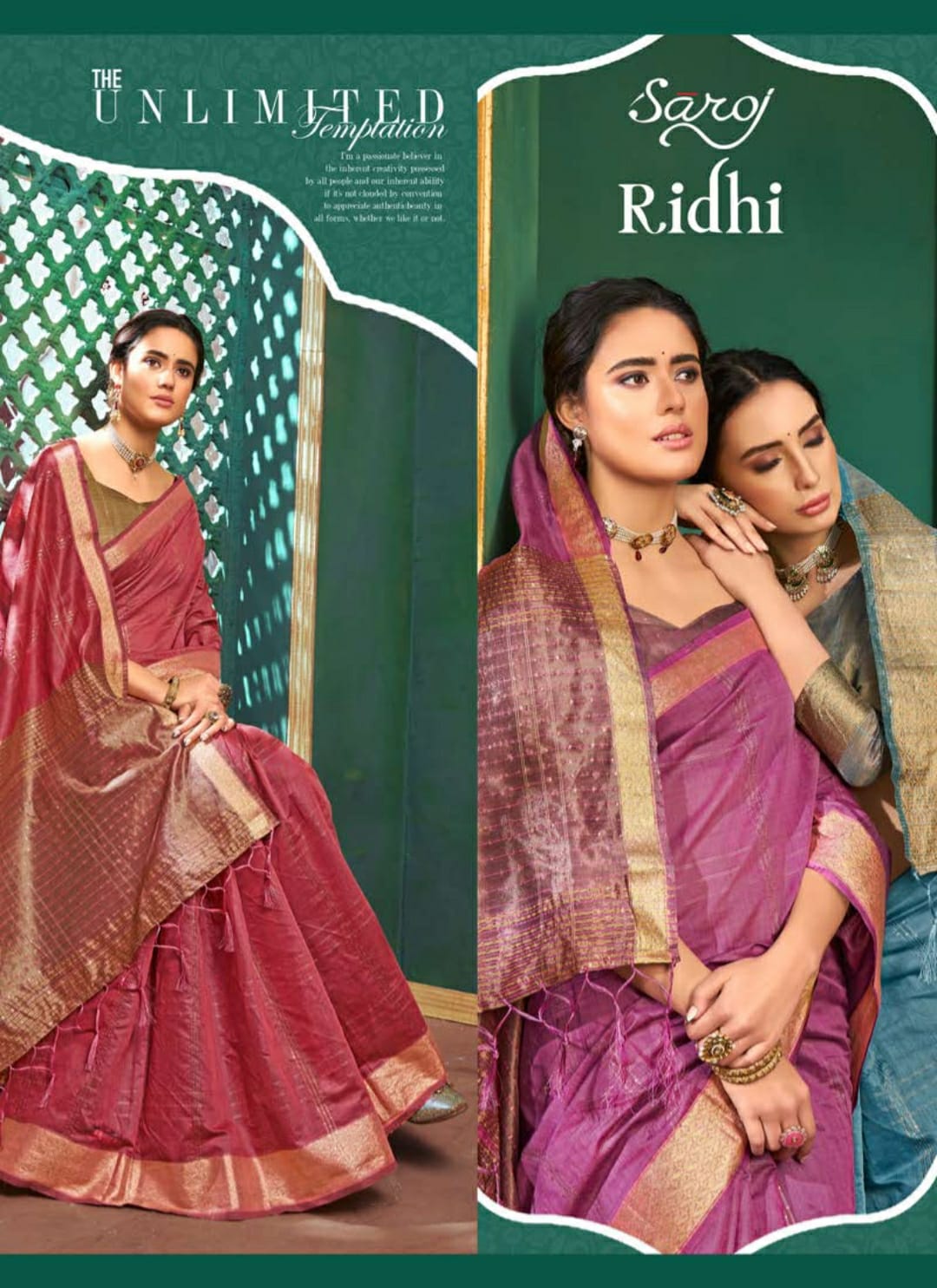 Saroj Ridhi Casual Wear Cotton Silk Saree Catalog