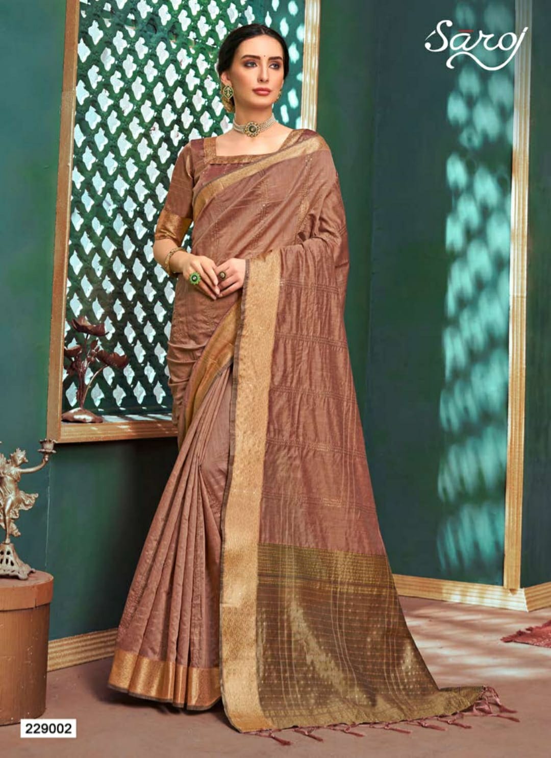 Saroj Ridhi Casual Wear Cotton Silk Saree Catalog