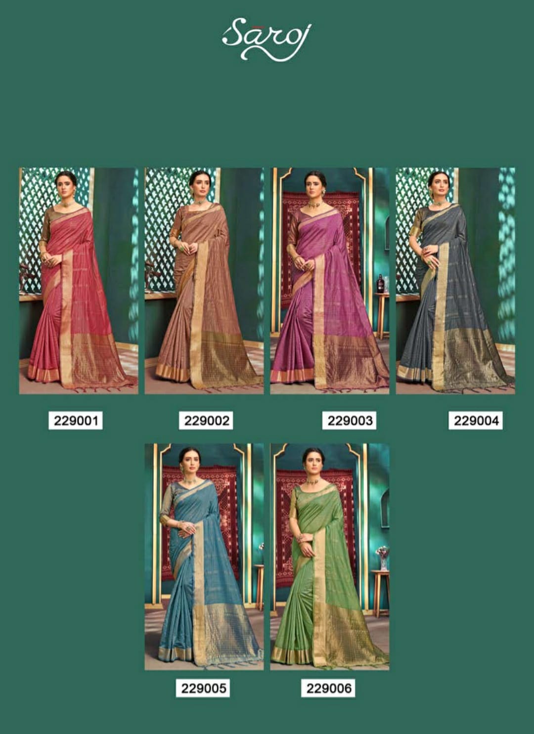 Saroj Ridhi Casual Wear Cotton Silk Saree Catalog