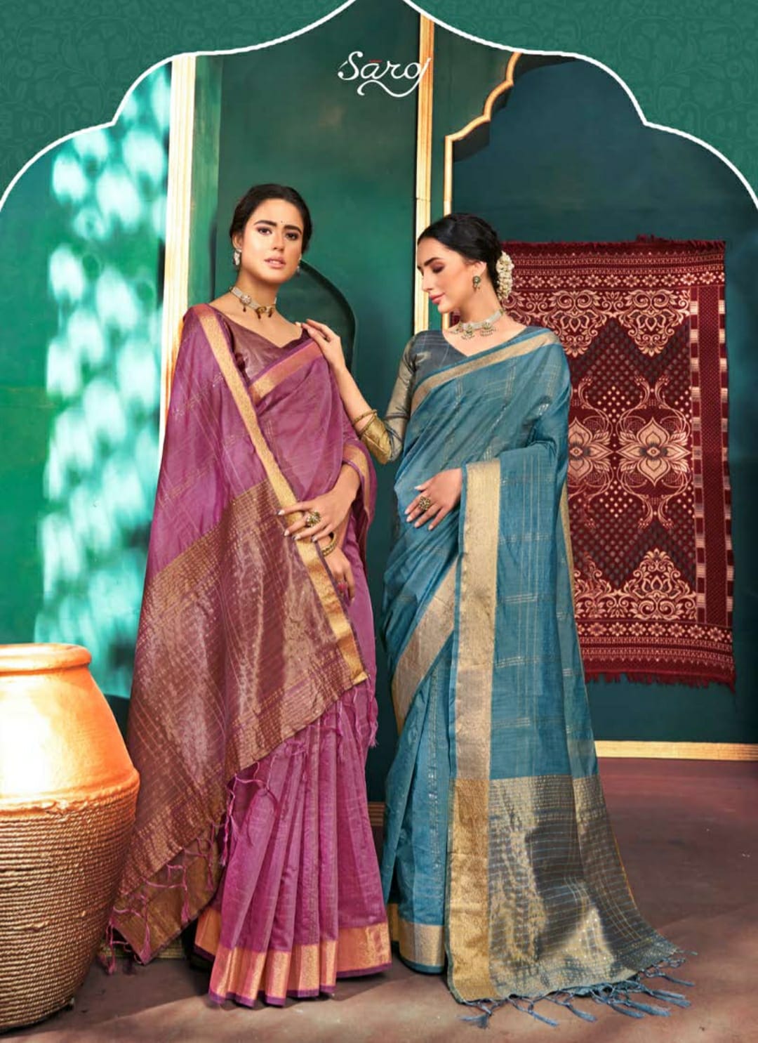 Saroj Ridhi Casual Wear Cotton Silk Saree Catalog