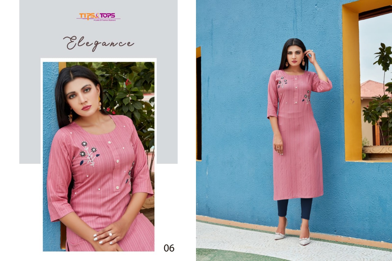 Tips & Tops Vastra  Vol 2 Designer Festive Wear Kurti Catalog