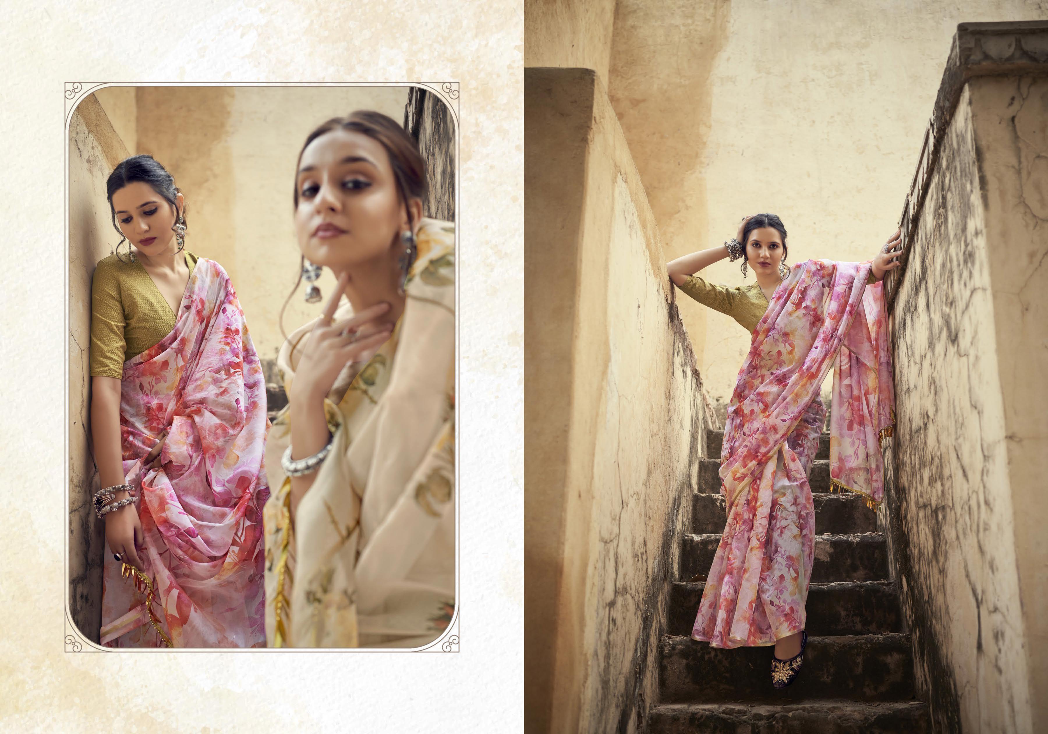 Ynf Virasart Fancy Wear Organza Saree Catalog