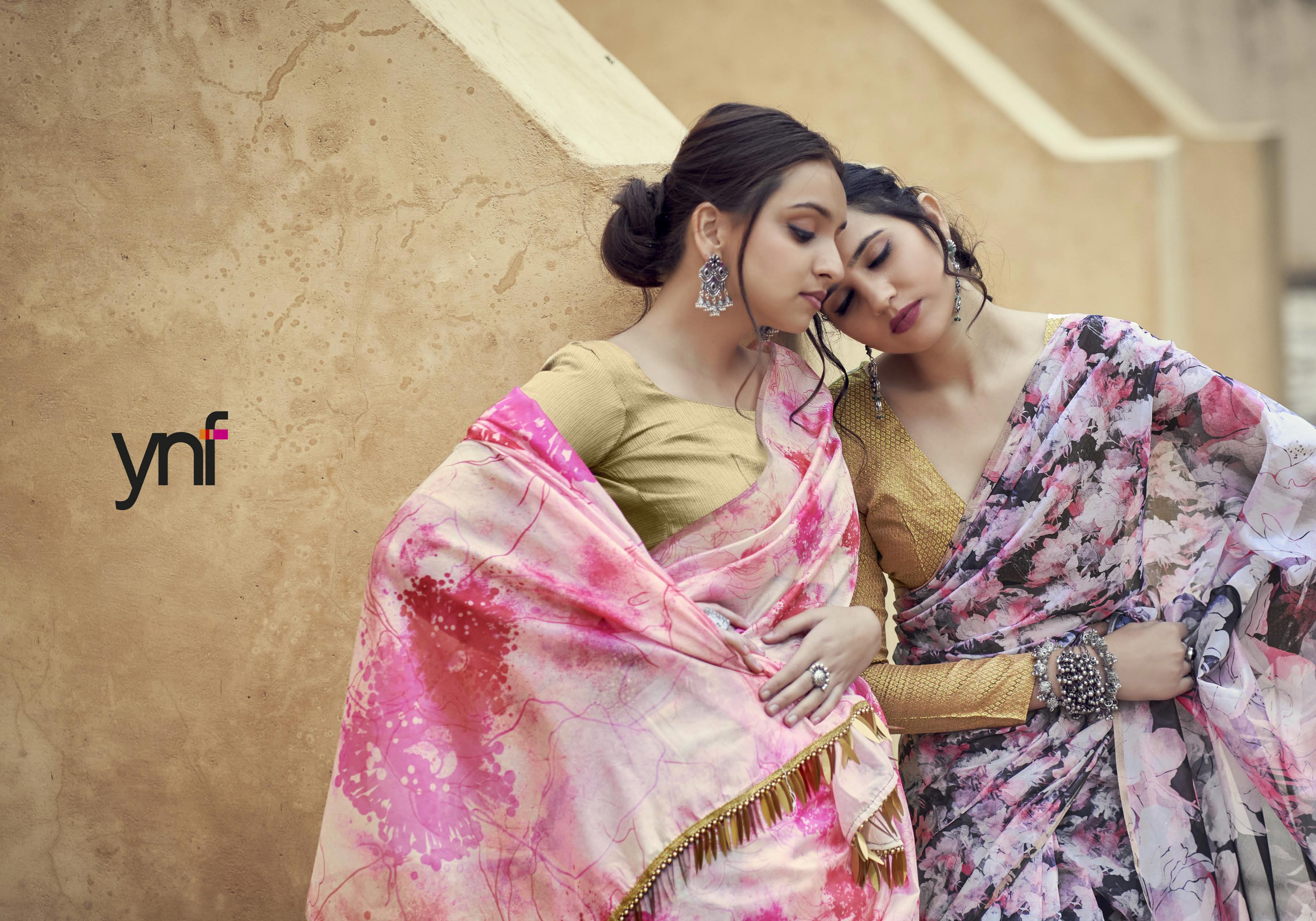 Ynf Virasart Fancy Wear Organza Saree Catalog
