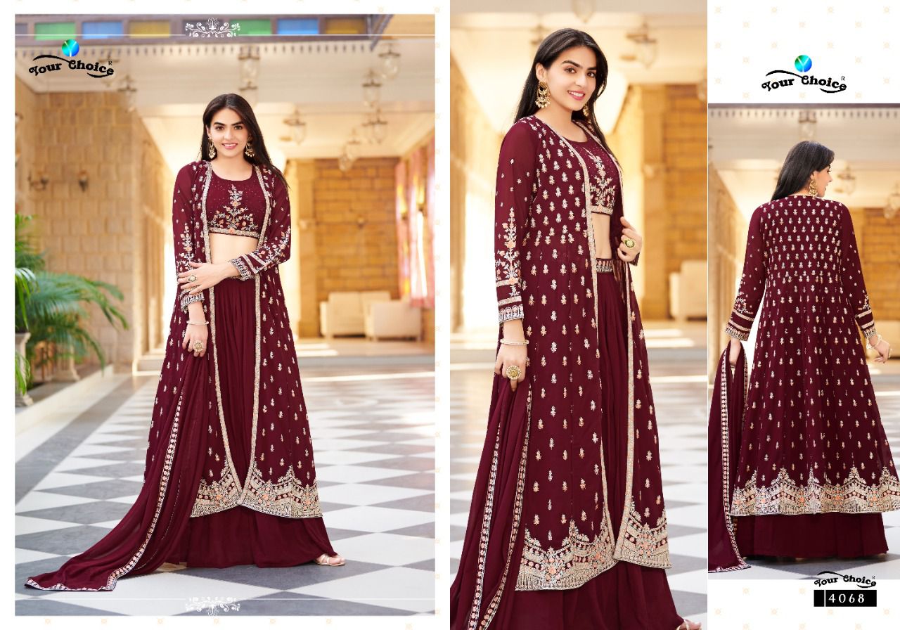 Your Choice Gucee Vol  2 Georgette Wear Designer Salwar Kameez Buy Wholesale Salwar Kameez In Surat