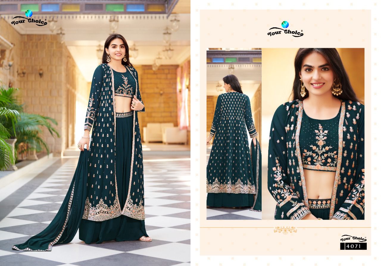 Your Choice Gucee Vol  2 Georgette Wear Designer Salwar Kameez Buy Wholesale Salwar Kameez In Surat