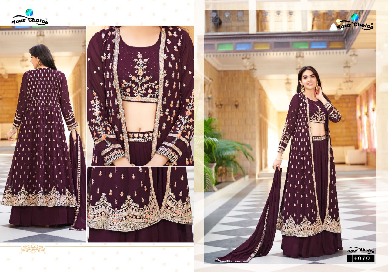 Your Choice Gucee Vol  2 Georgette Wear Designer Salwar Kameez Buy Wholesale Salwar Kameez In Surat