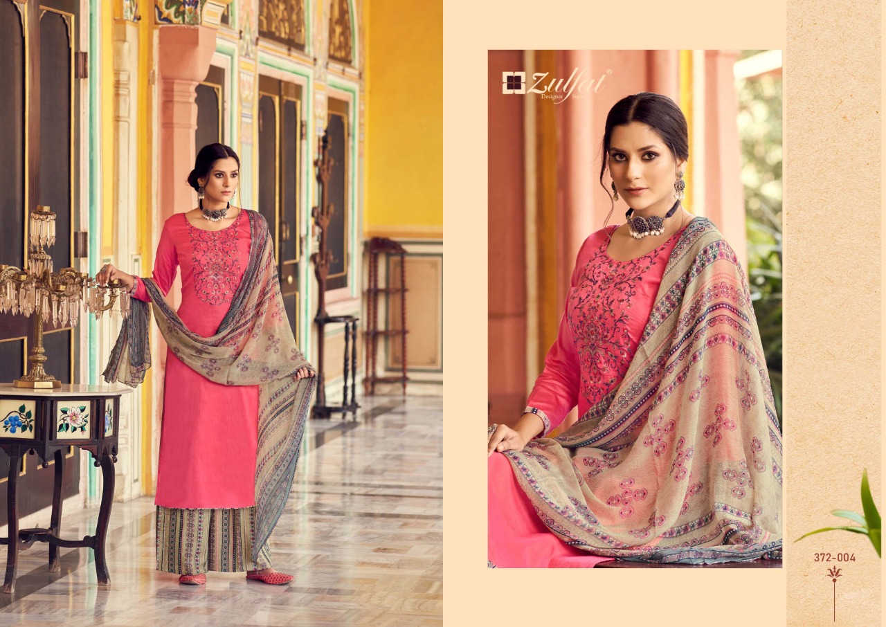 Zulfat Simran Vol  2 Beautiful Cotton Embroidery  Drees Material Catalog