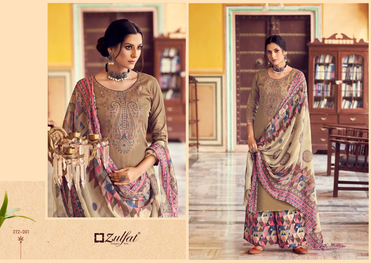 Zulfat Simran Vol  2 Beautiful Cotton Embroidery  Drees Material Catalog