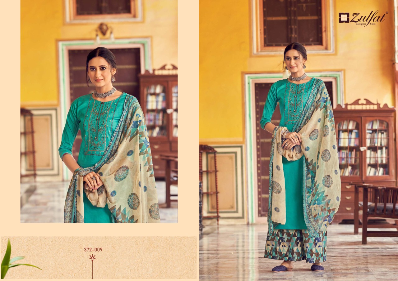Zulfat Simran Vol  2 Beautiful Cotton Embroidery  Drees Material Catalog