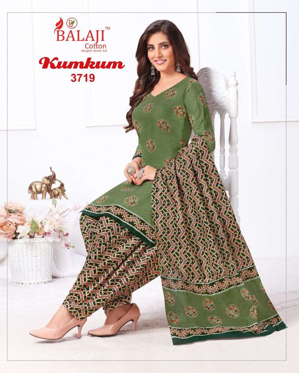 Balaji Kumkum  vol 26 Regular Cotton Dress Material Catalog 