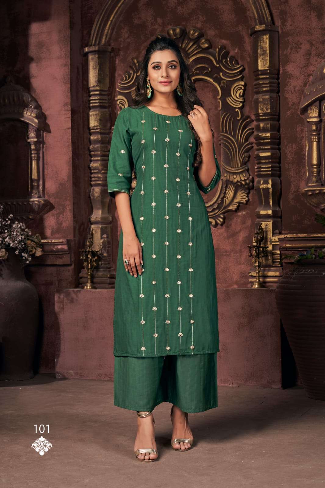 Banwery Srivalli Cotton Ethnic Kurti With bottom catalog