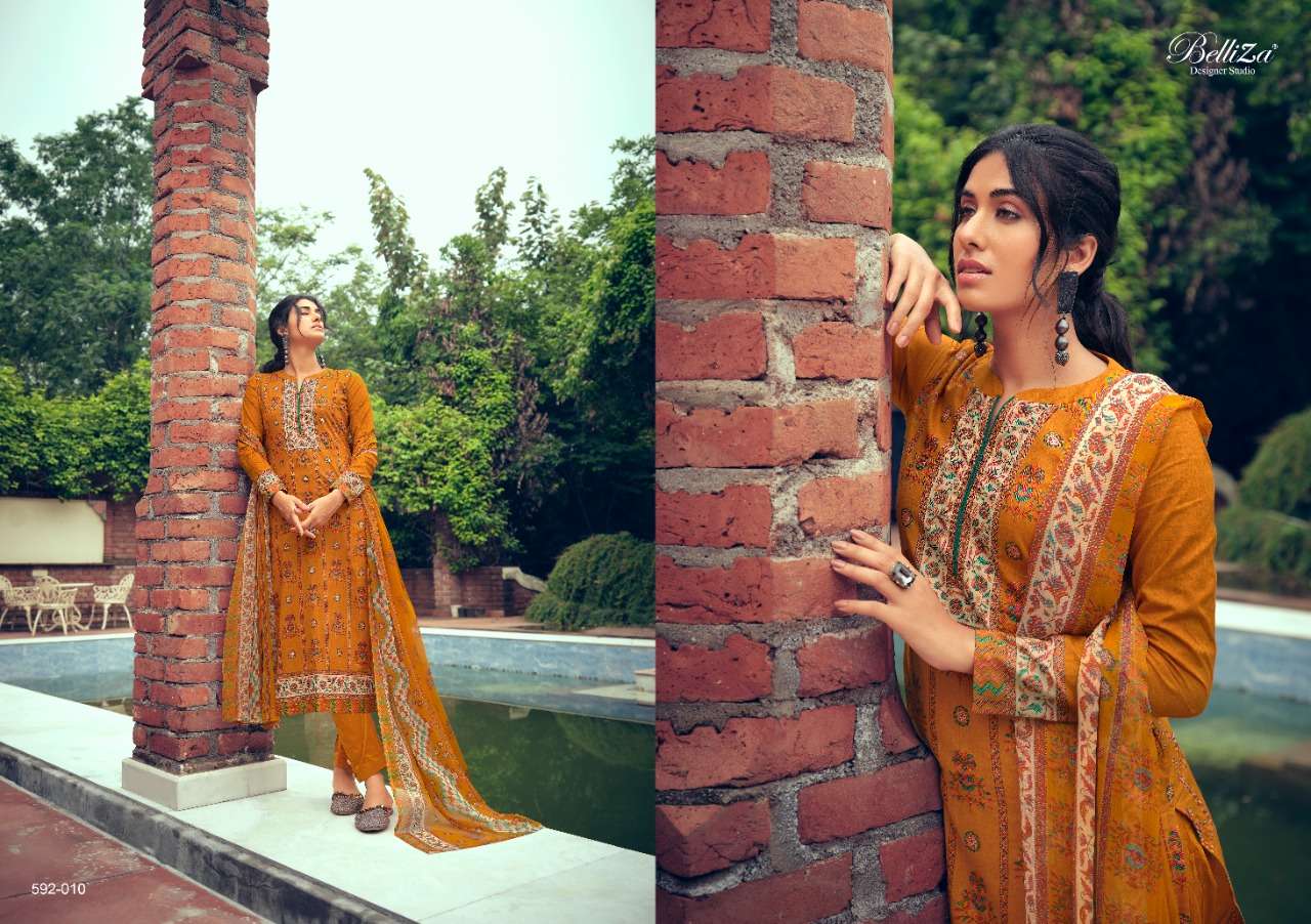 Belliza Nainpreet Exclusive Wear Designer Dress Materials Catalog