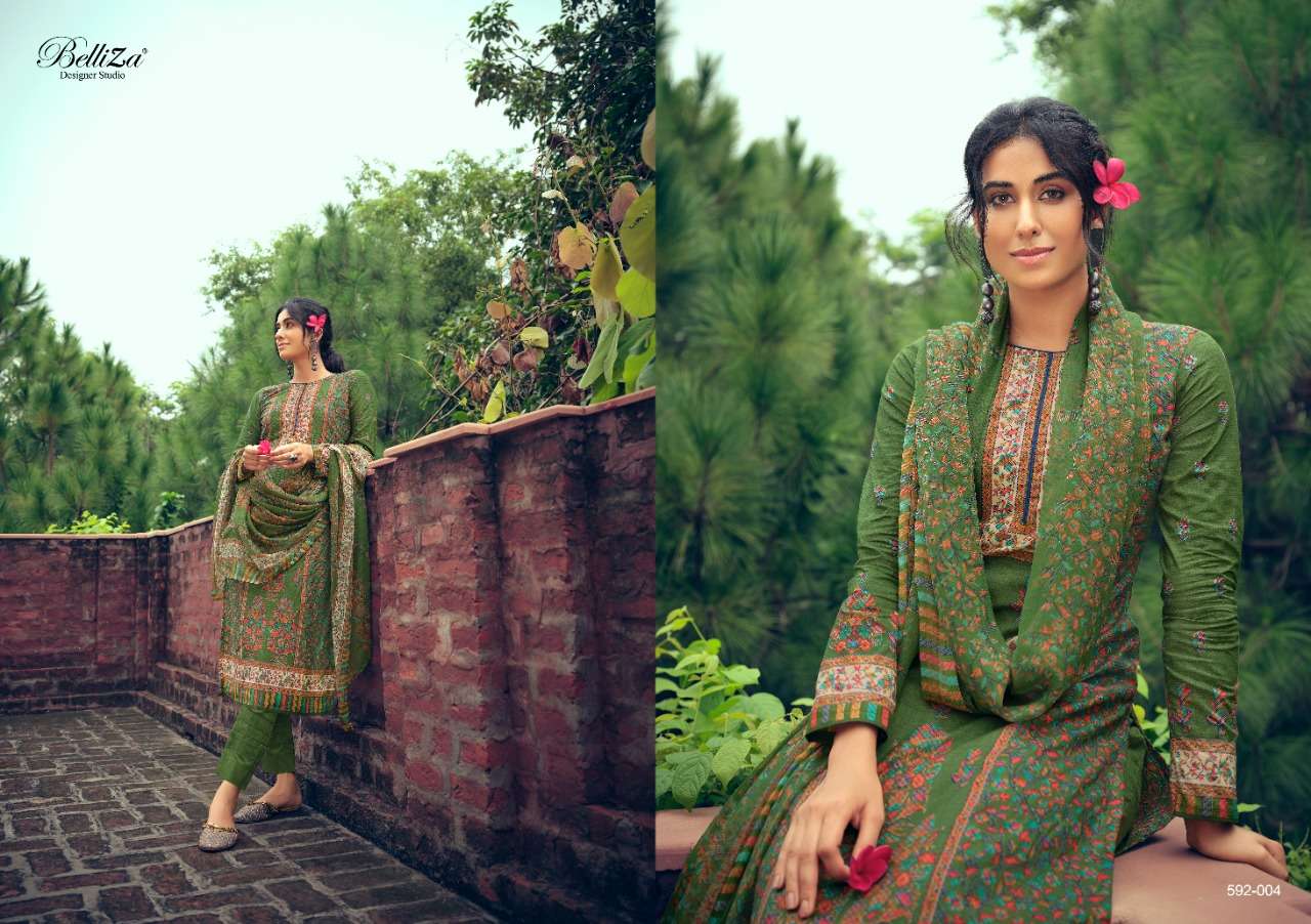 Belliza Nainpreet Exclusive Wear Designer Dress Materials Catalog