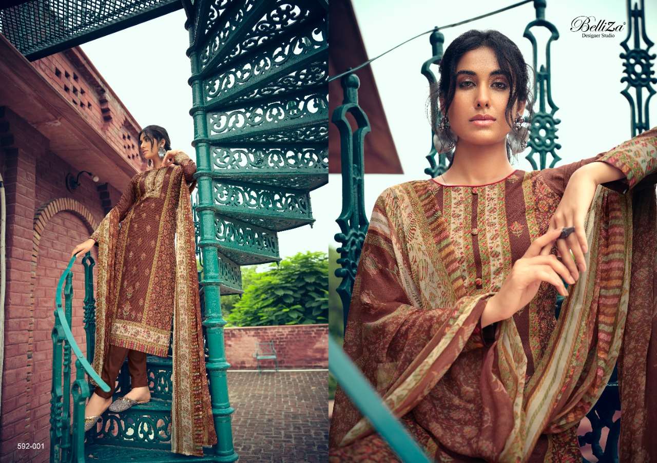 Belliza Nainpreet Exclusive Wear Designer Dress Materials Catalog
