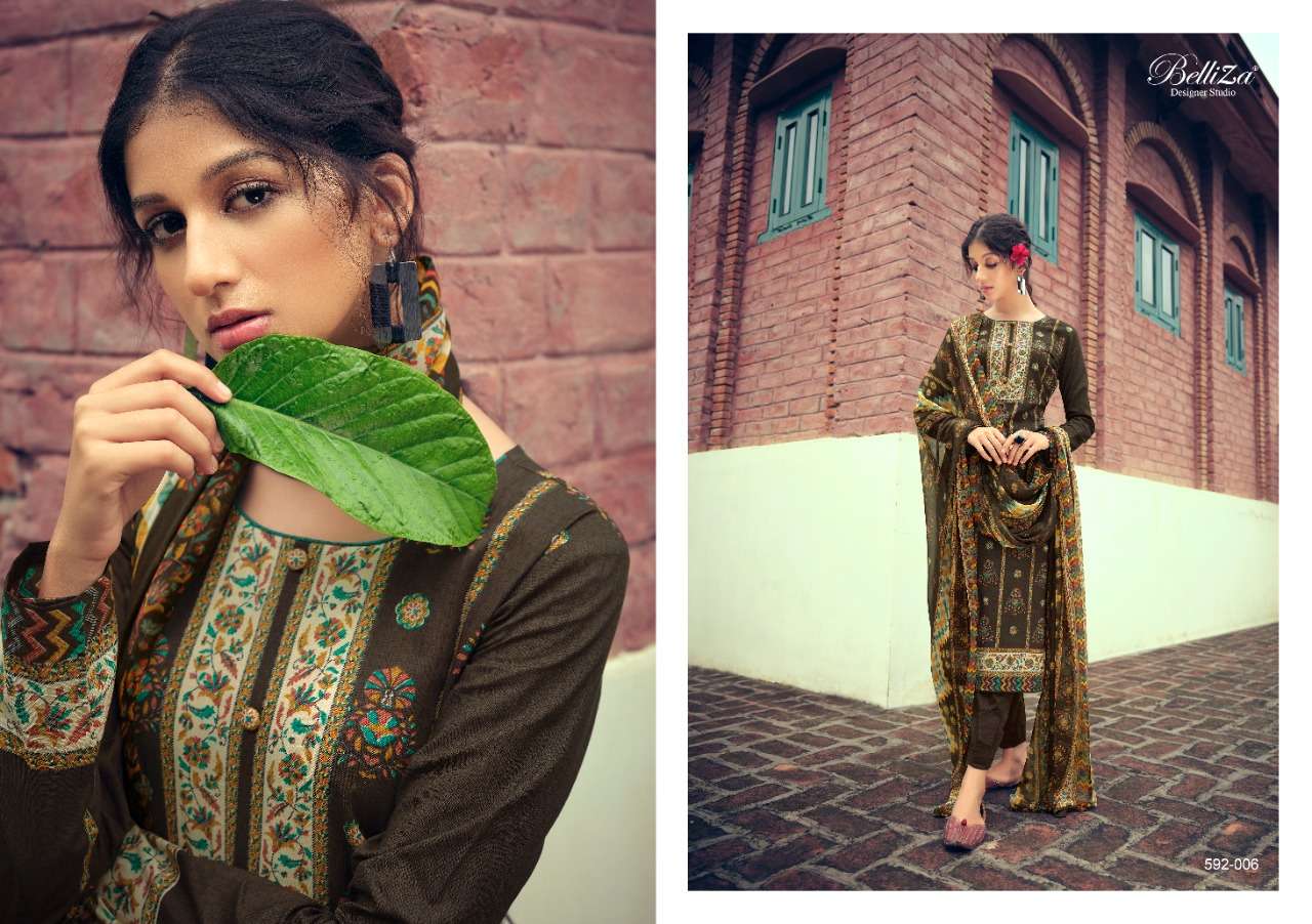 Belliza Nainpreet Exclusive Wear Designer Dress Materials Catalog