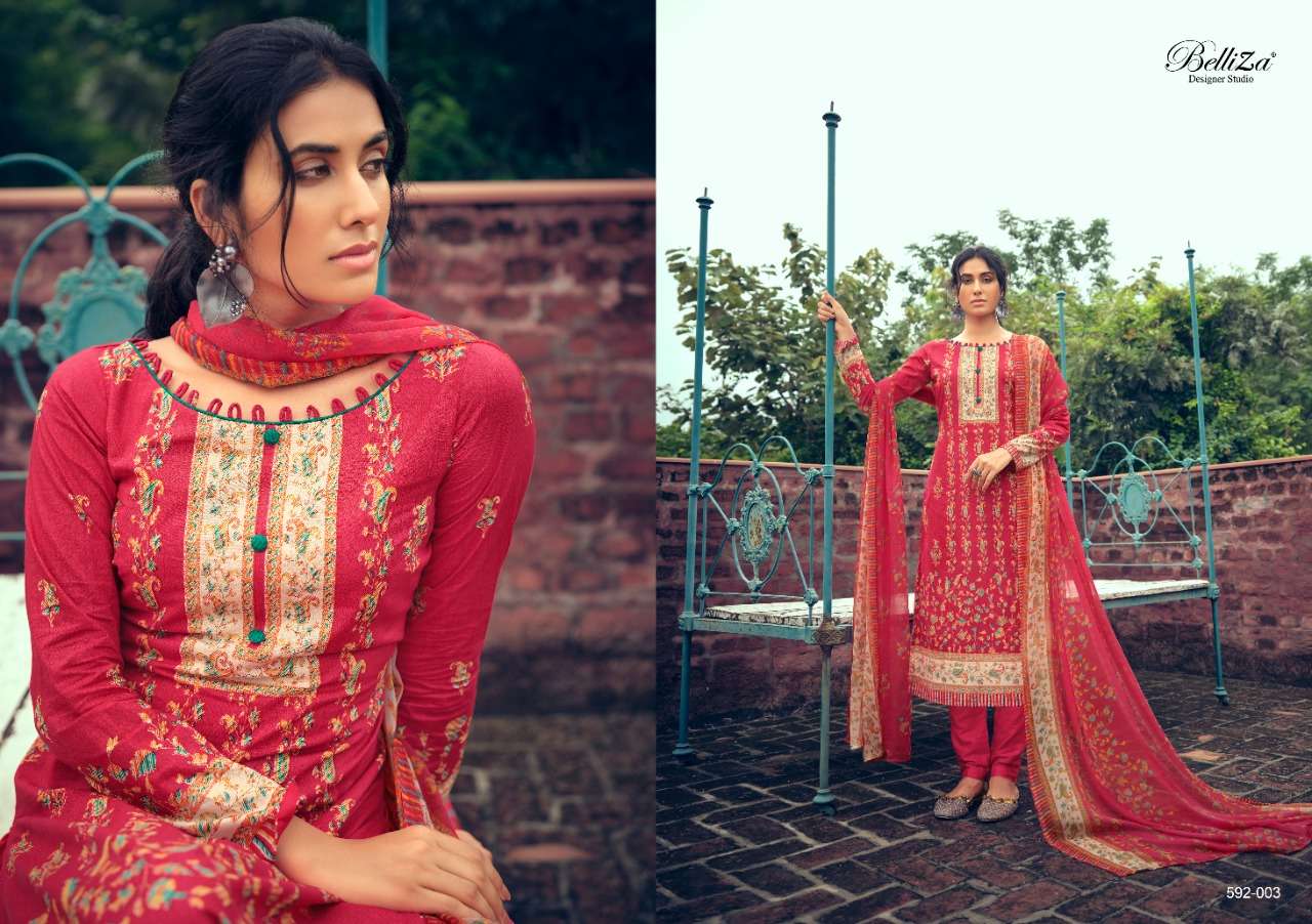 Belliza Nainpreet Exclusive Wear Designer Dress Materials Catalog