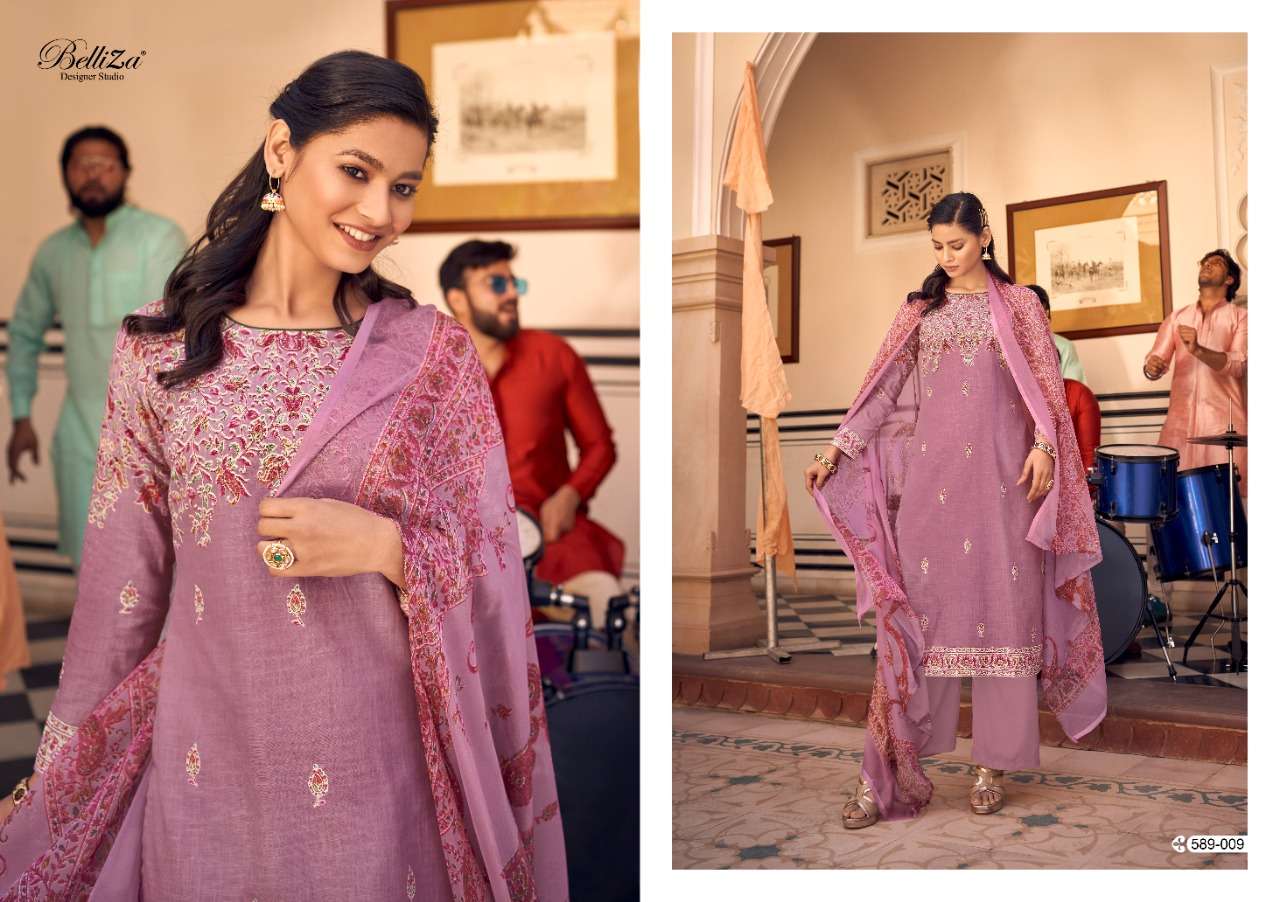 Belliza Vanya Exclusive Wear Designer Dress Materials Catalog