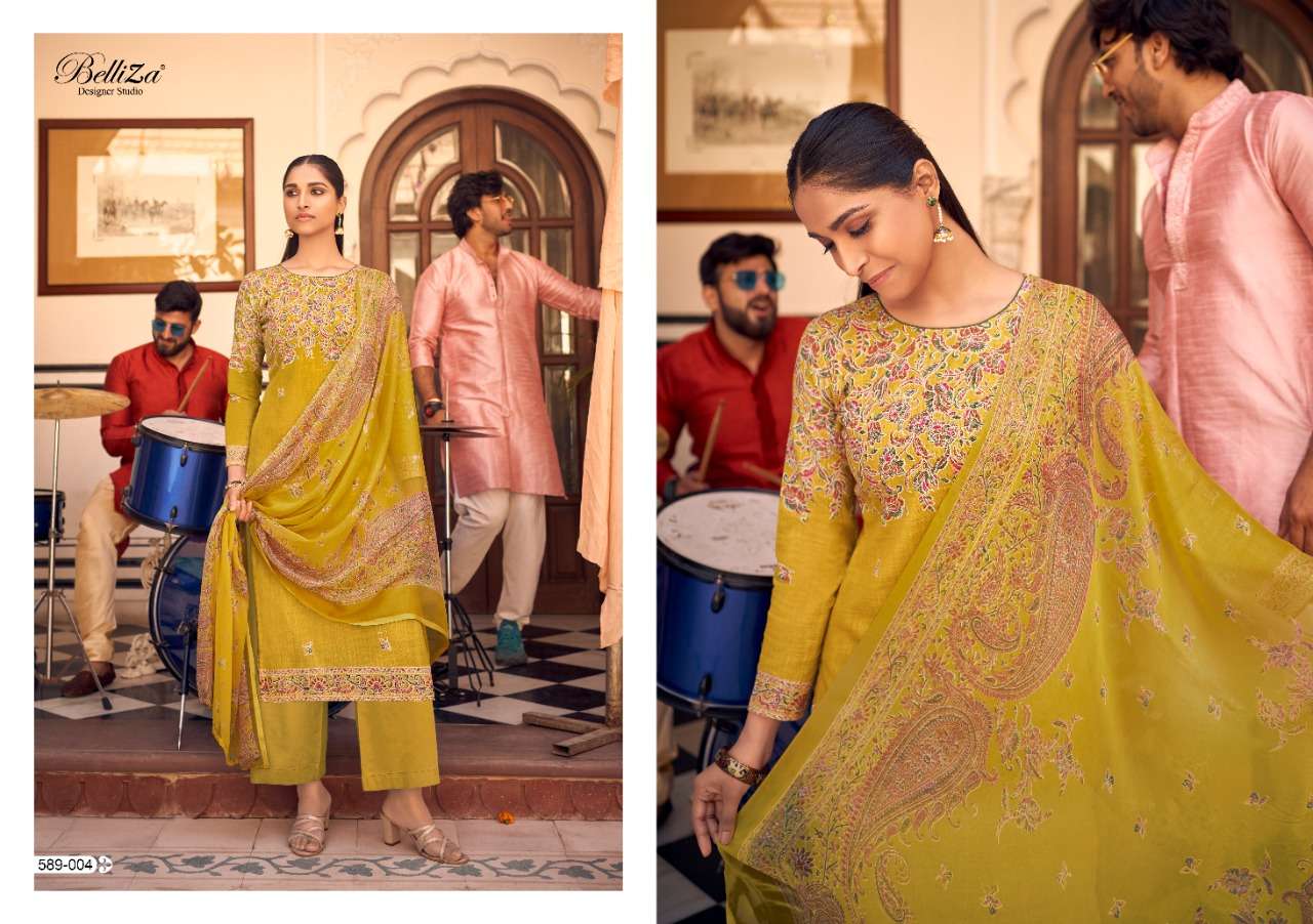 Belliza Vanya Exclusive Wear Designer Dress Materials Catalog