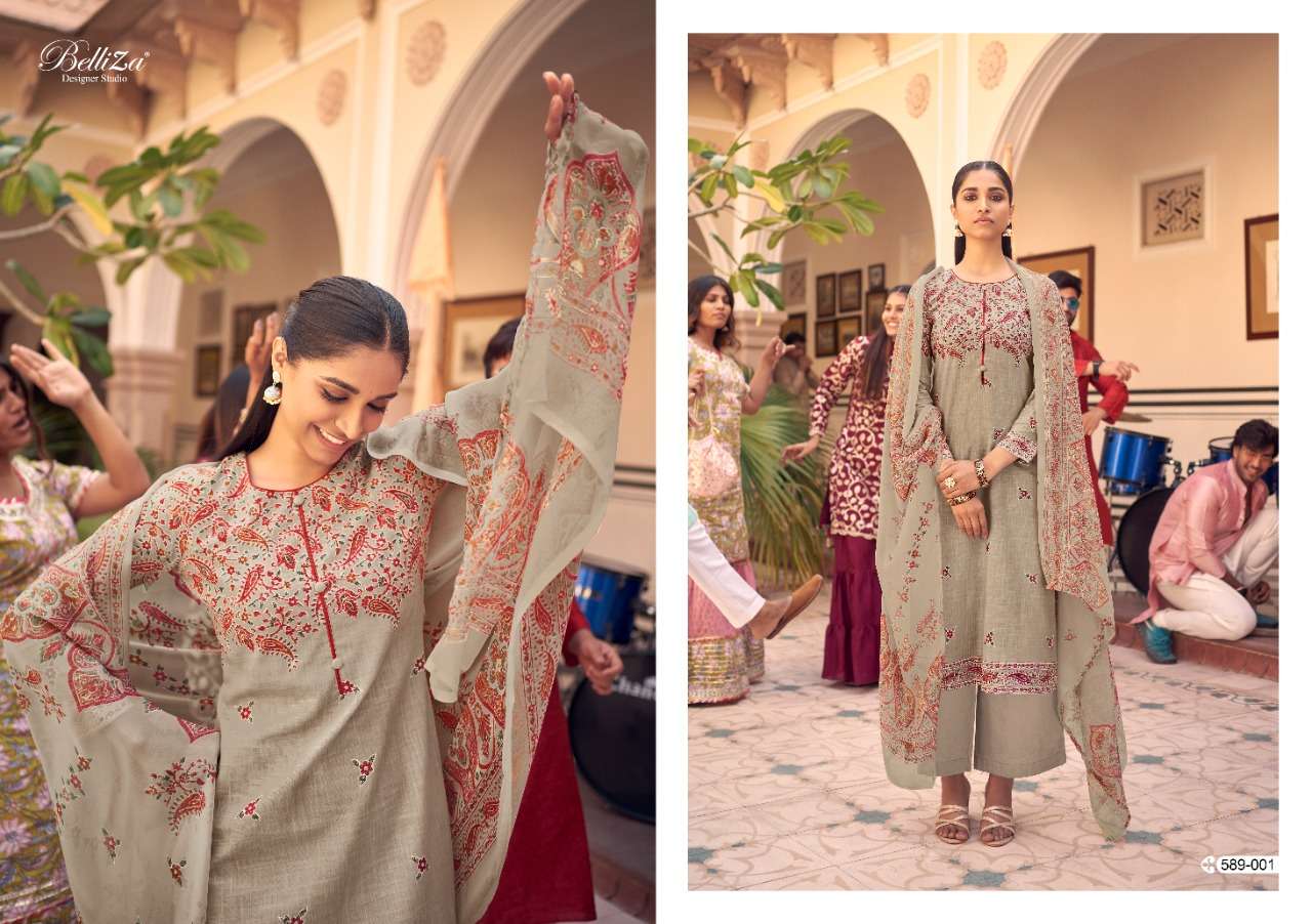 Belliza Vanya Exclusive Wear Designer Dress Materials Catalog