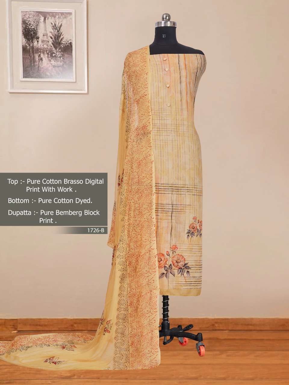 Bipson 1726 Regular Wear Designer Dress Materials Catalog