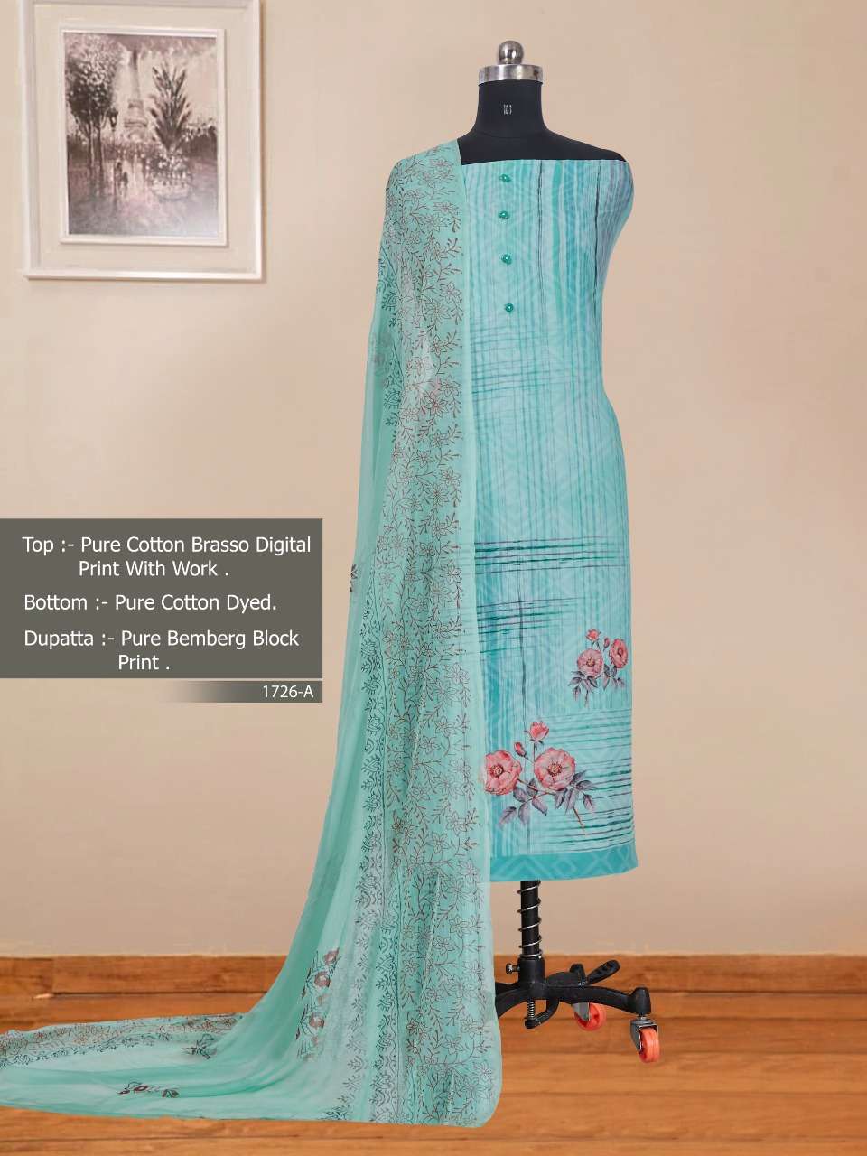 Bipson 1726 Regular Wear Designer Dress Materials Catalog