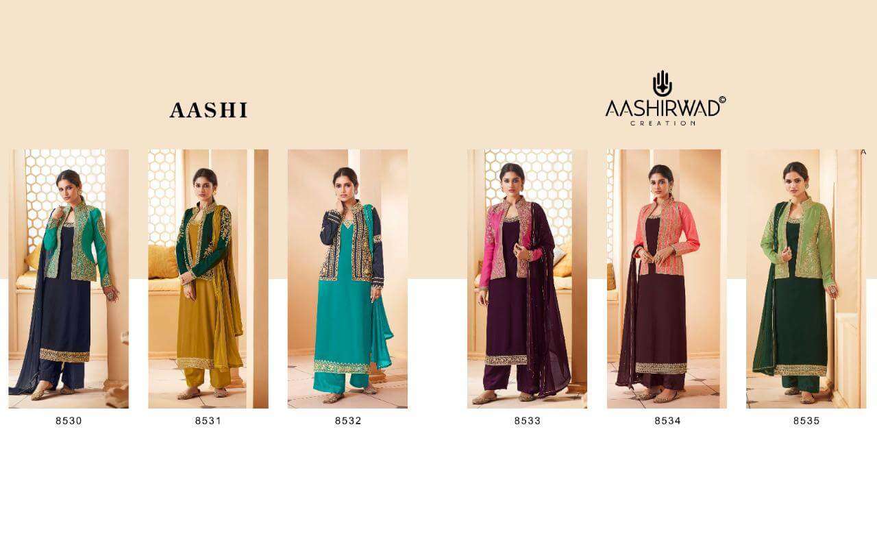 Aashirwad Aashi 8530 Catalog Designer Pakistani Salwar Suits