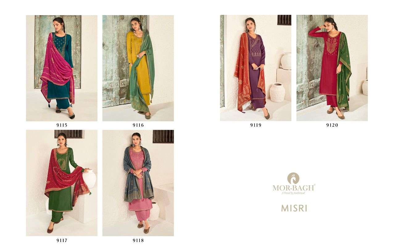Aashirwad Mor Bagh Misri 9115 Series catalog  Designer Salwar Kameez 