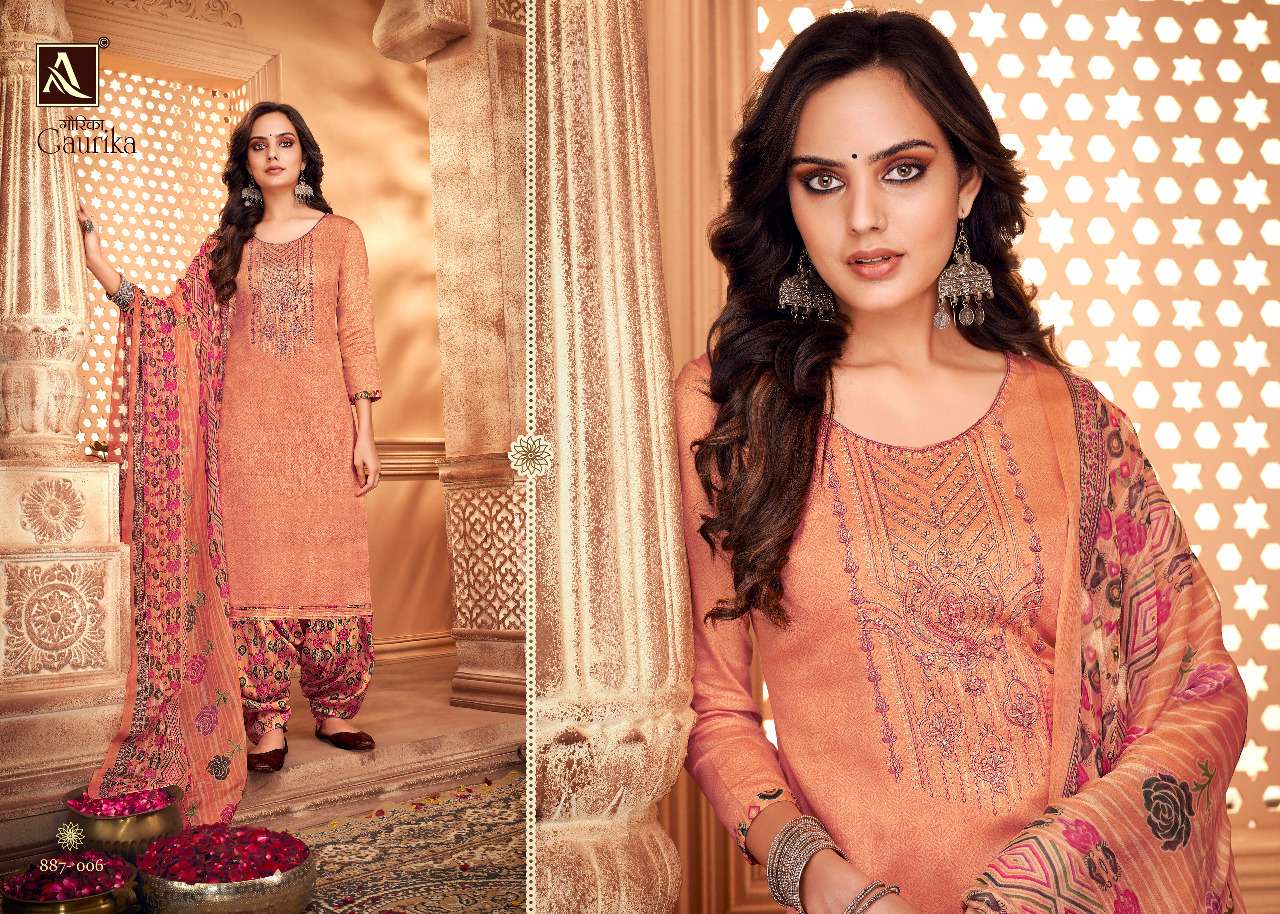 Alok Gaurika Catalog Exclusive Party Wear Patiyala Dress Materials
